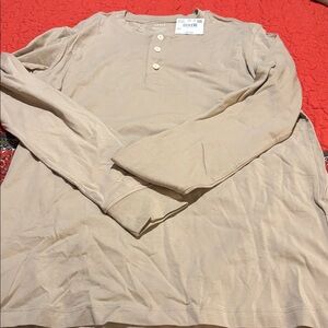 American Eagle Outfitters Beige Short Sleeve Tee